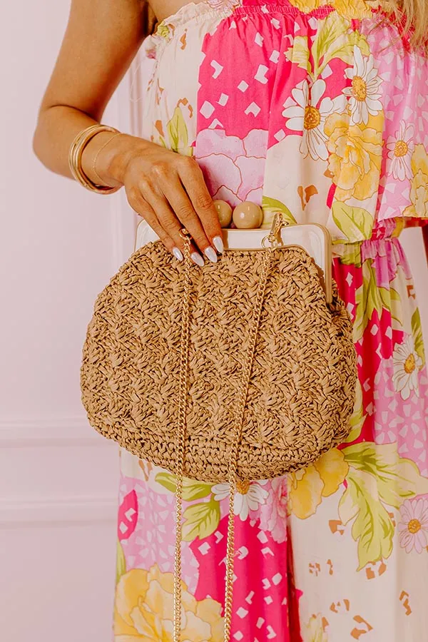 Coastal Canvas Woven Crossbody In Natural