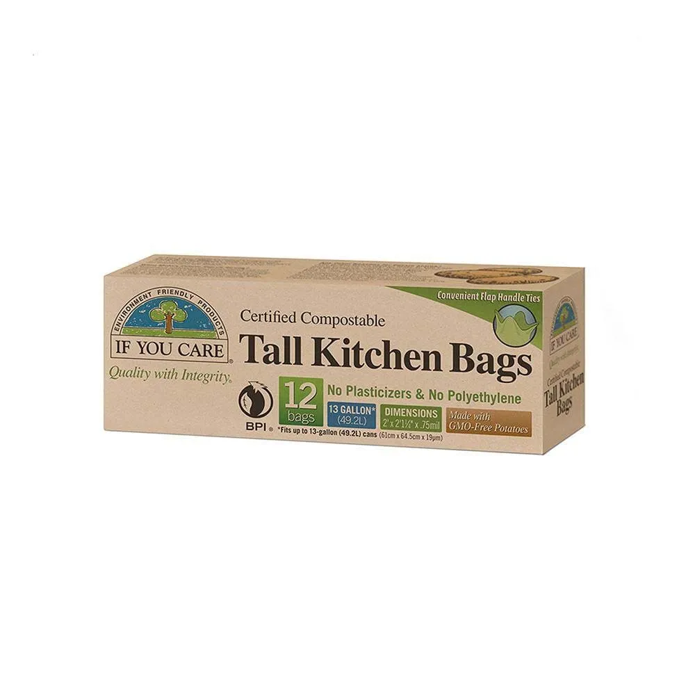 Compostable Tall Kitchen Bin Bags (49L)