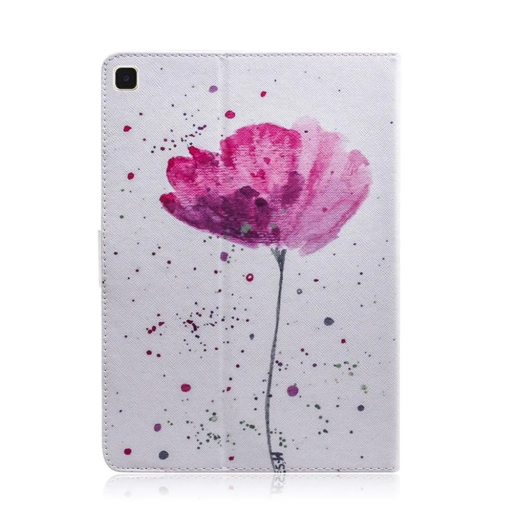 Cool pattern leather flip case for Samsung Galaxy Tab A7 10.4 (2020) - Beautiful Flower