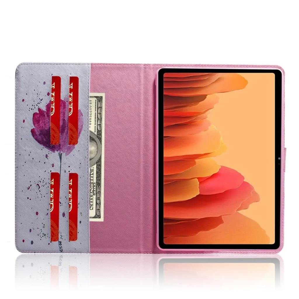 Cool pattern leather flip case for Samsung Galaxy Tab A7 10.4 (2020) - Beautiful Flower