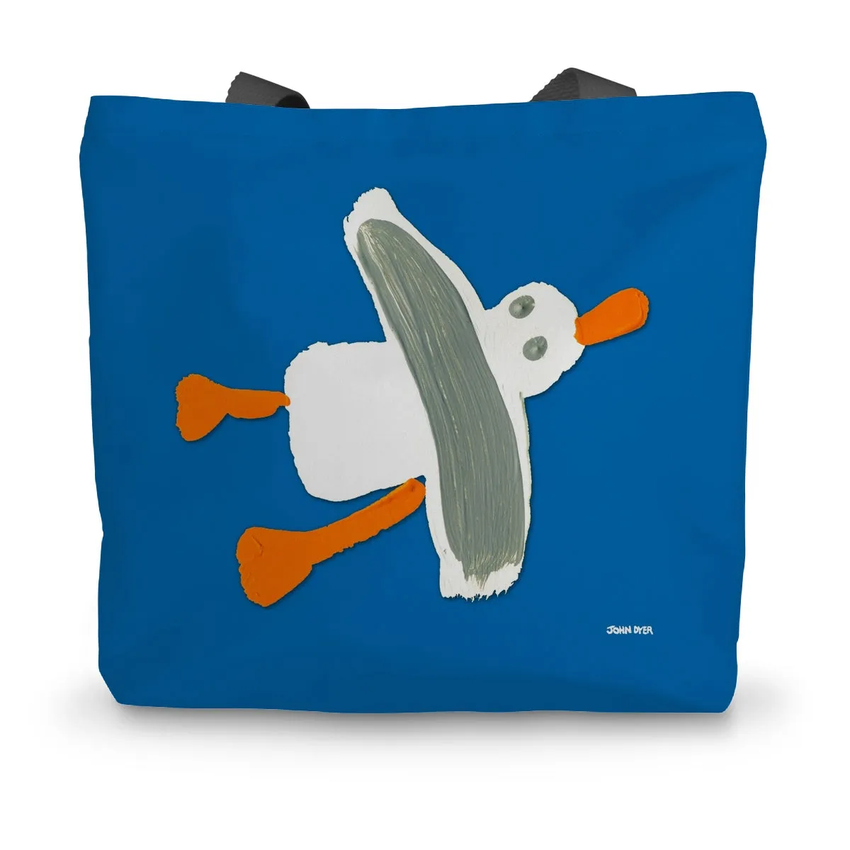 Cornish Seagull by John Dyer Blue Canvas Tote Bag