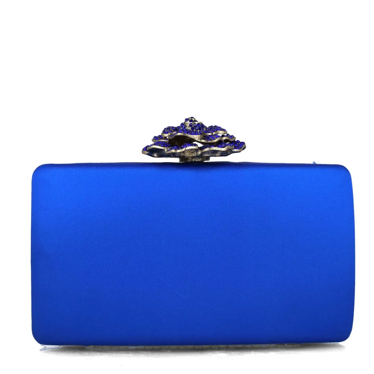 Crater evening bag in blue by Menbur