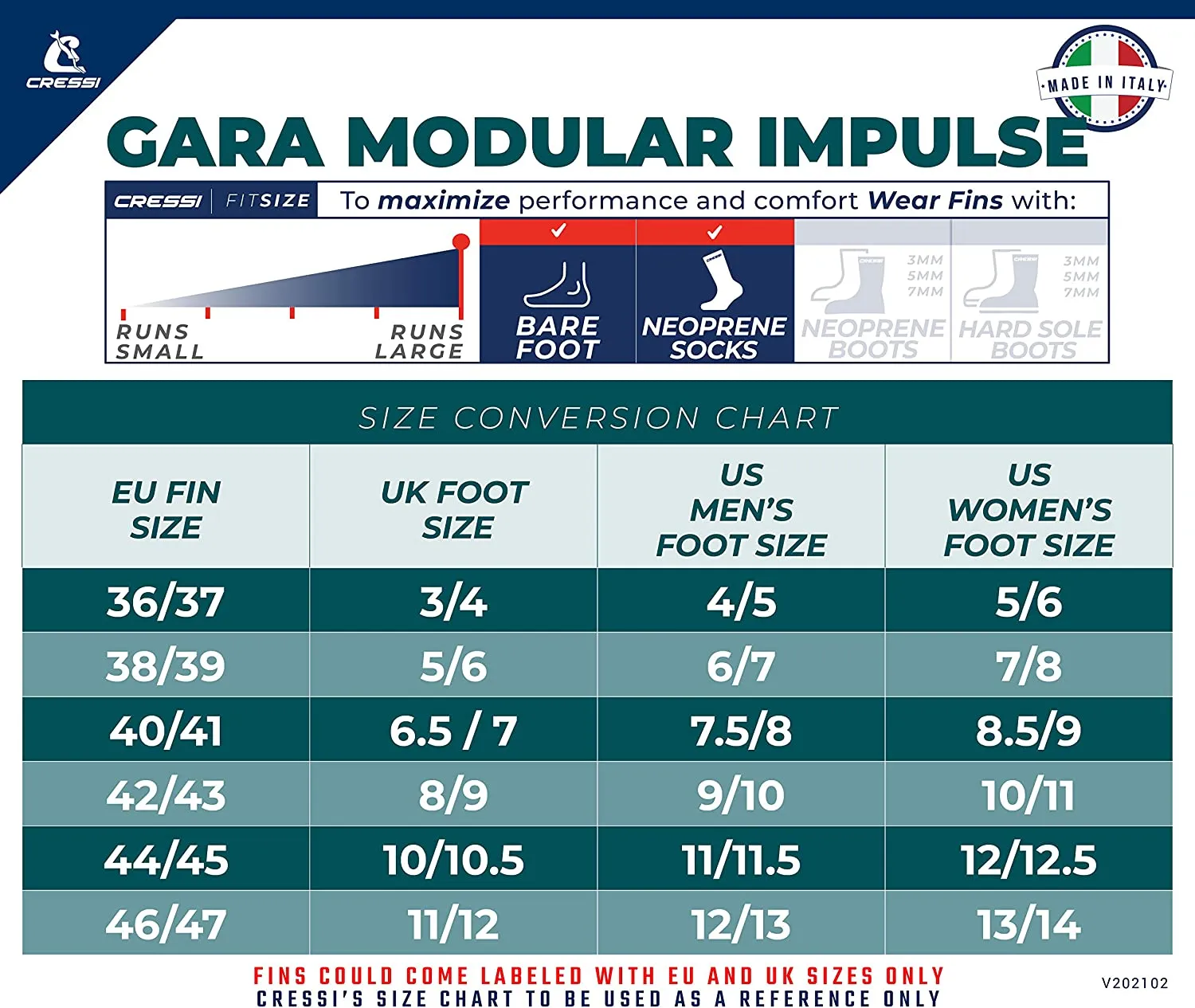 Cressi Gara Modular Impulse Fins