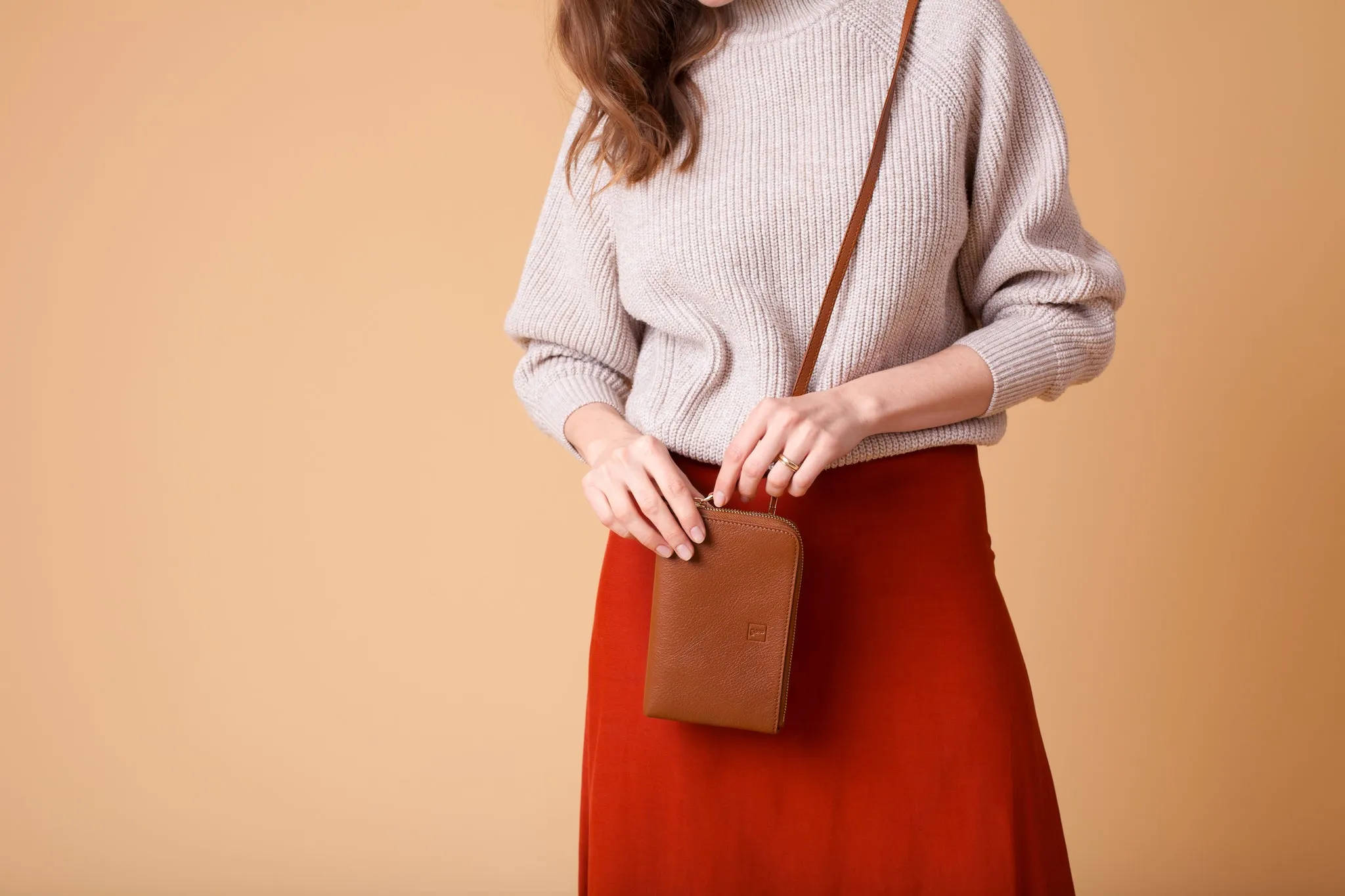 Cross-body Bag in Cognac