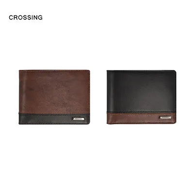 Crossing Antique Bi-fold Leather Wallet With Flap And Coin Pouch