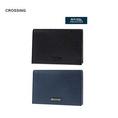 Crossing Elite Leather Leather Card Case With Magnet Closure RFID