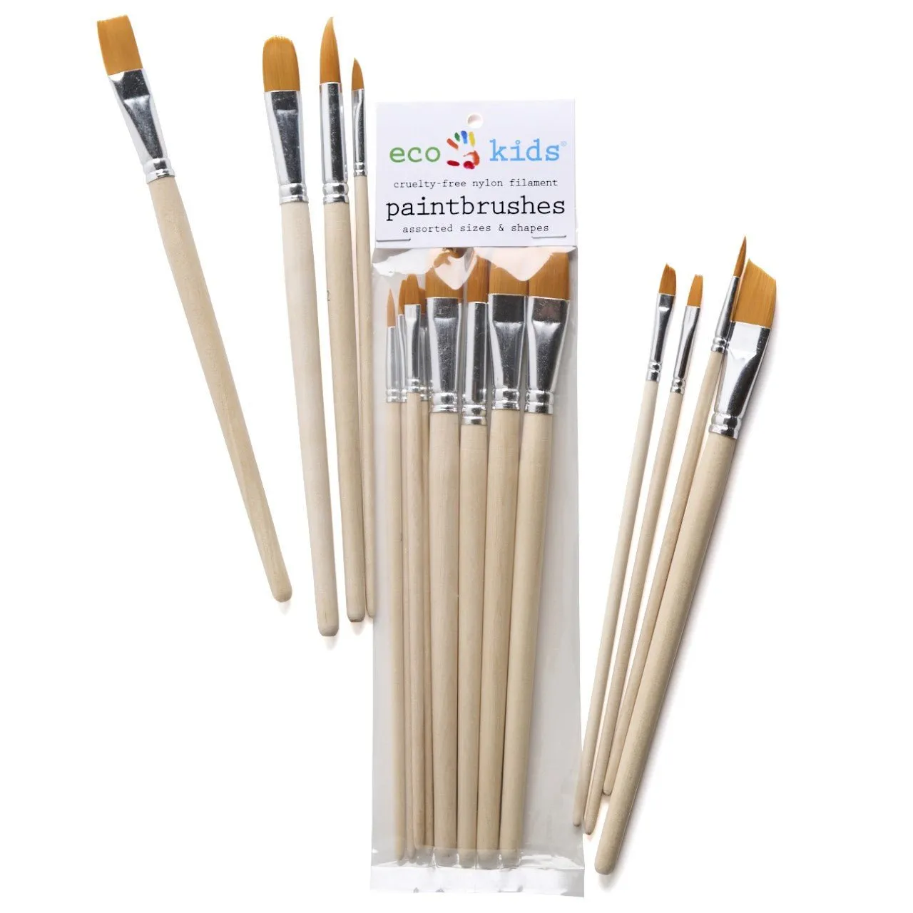 Cruelty-free Assorted Paintbrush Set - Made in USA