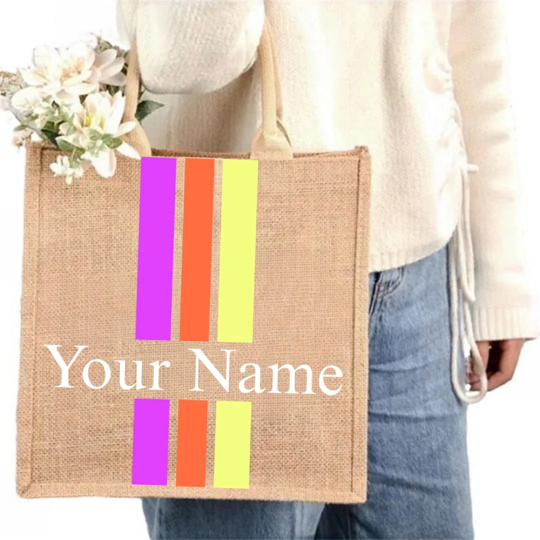 Customized (Your Name)Jute Bag