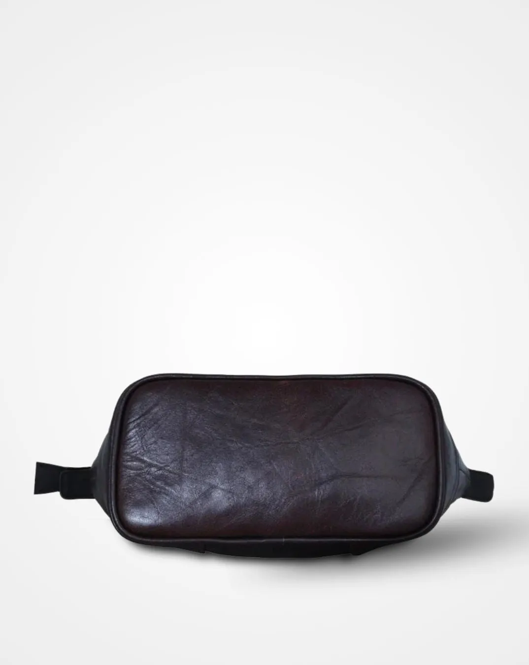 Dark Brown Leather Travel Toiletry Bag II DOPP Kit