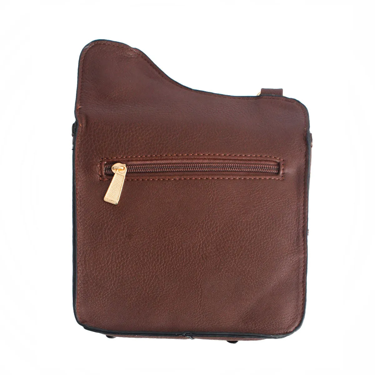 Dark Brown Saddle Crossbody Bag