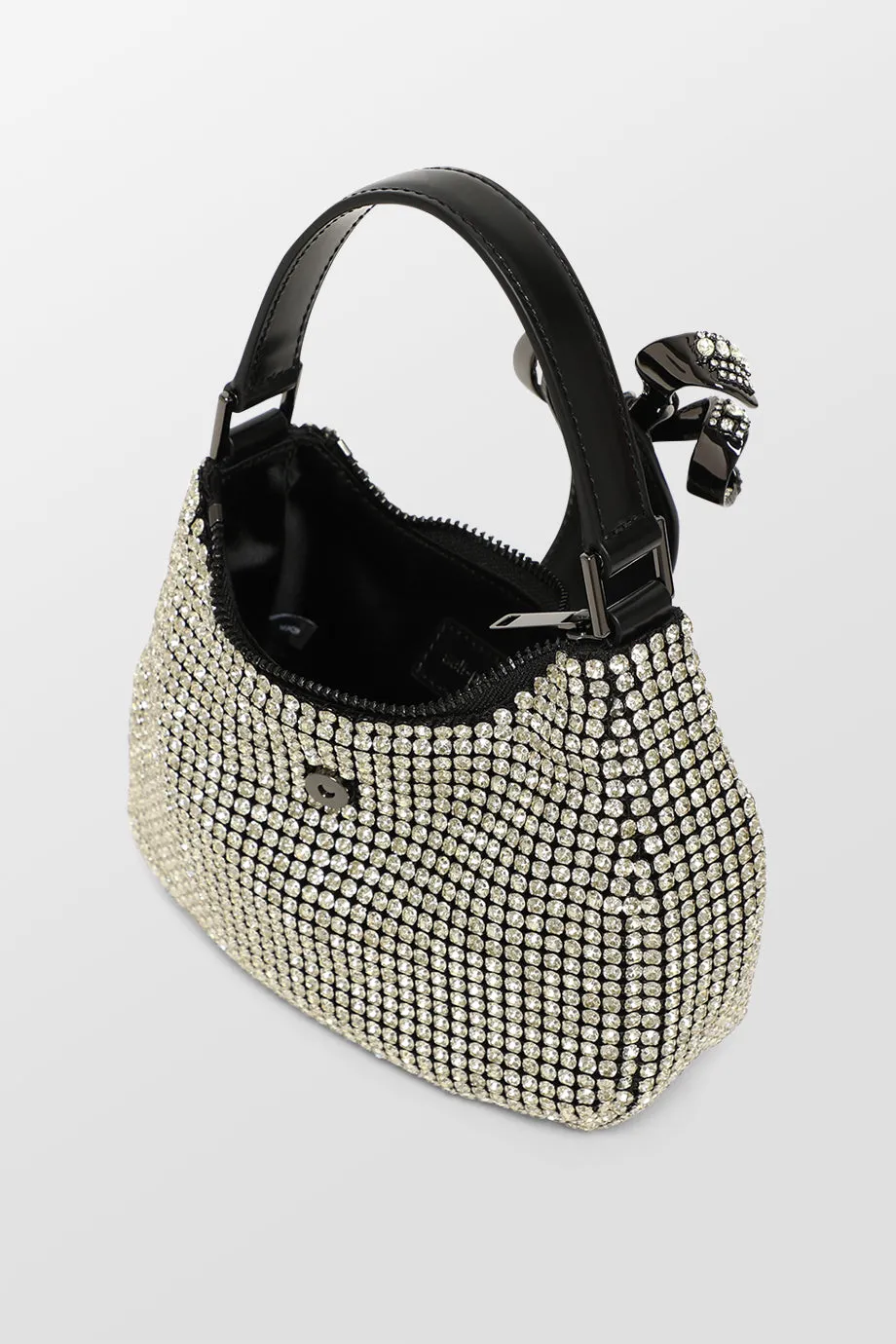 Diamante Crescent Bow Bag