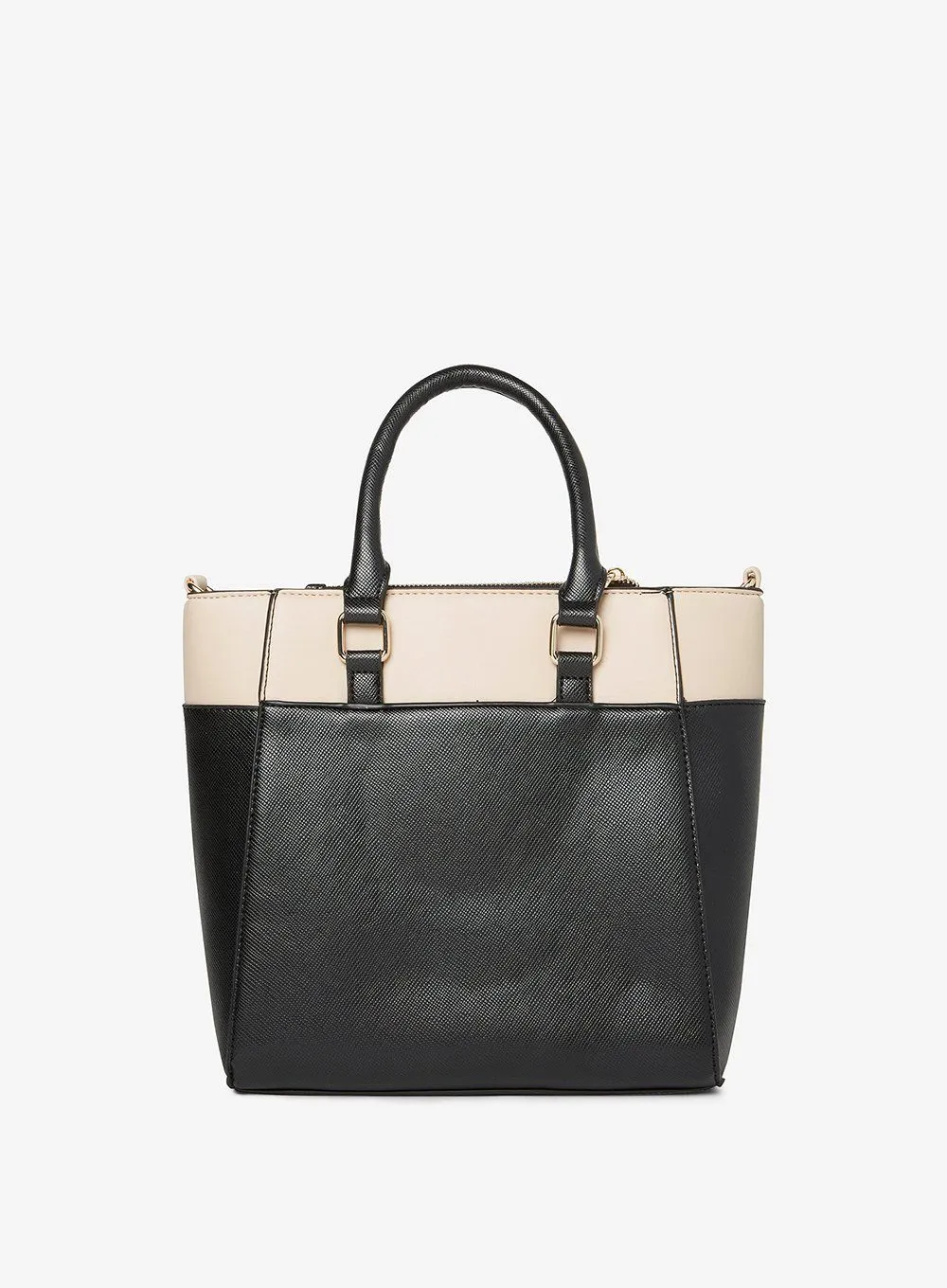 Dorothy Perkins Black Mini Colour Block Womens Tote Bag