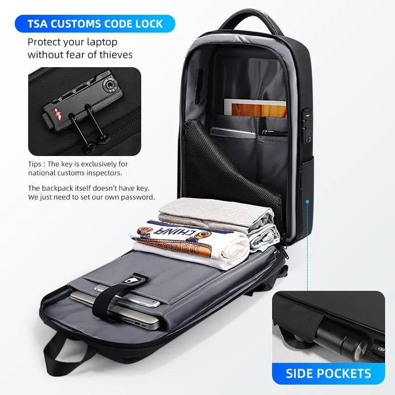 Elegant Anti-Theft USB Travel Backpack