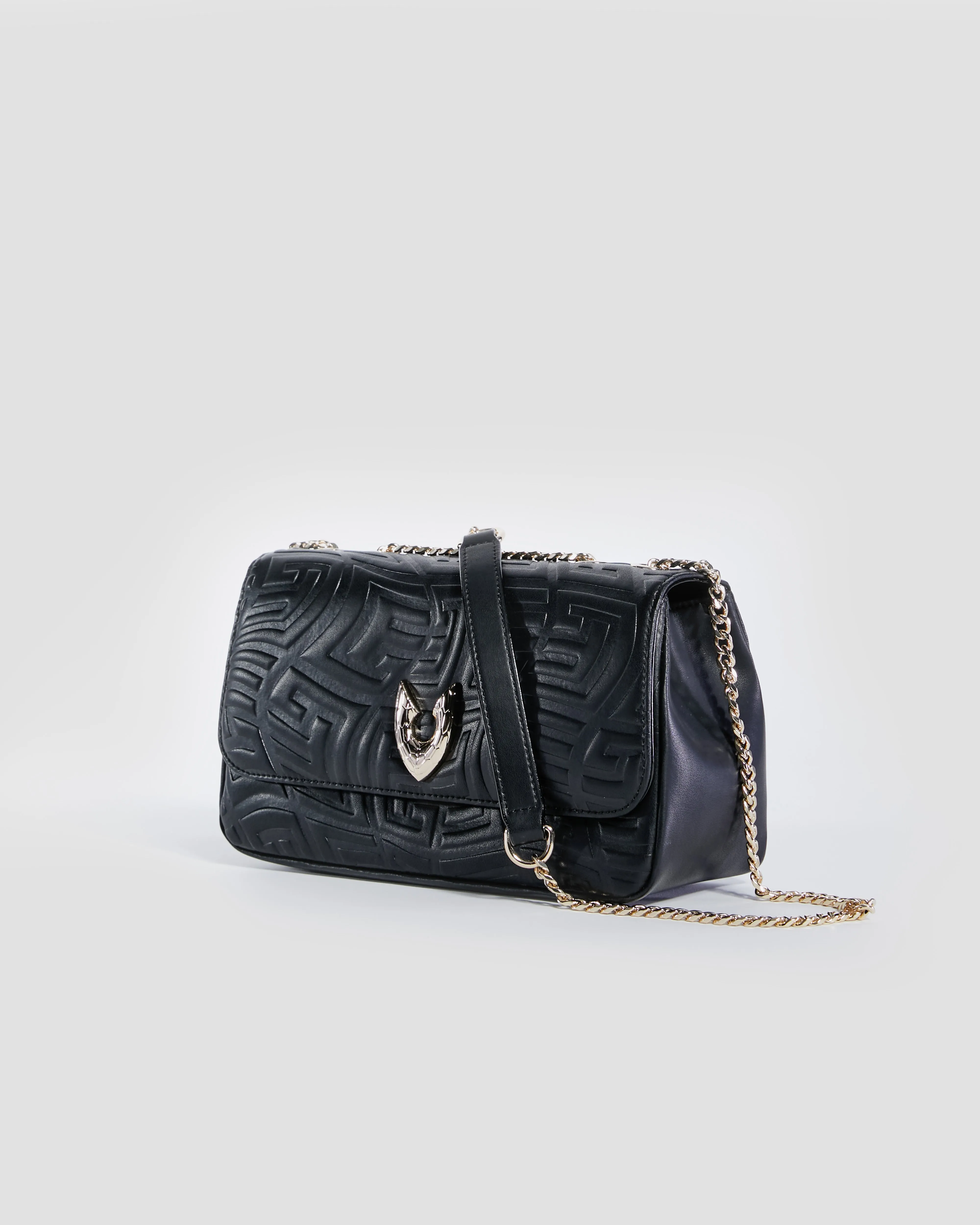 Embossed Convertible Crossbody Bag