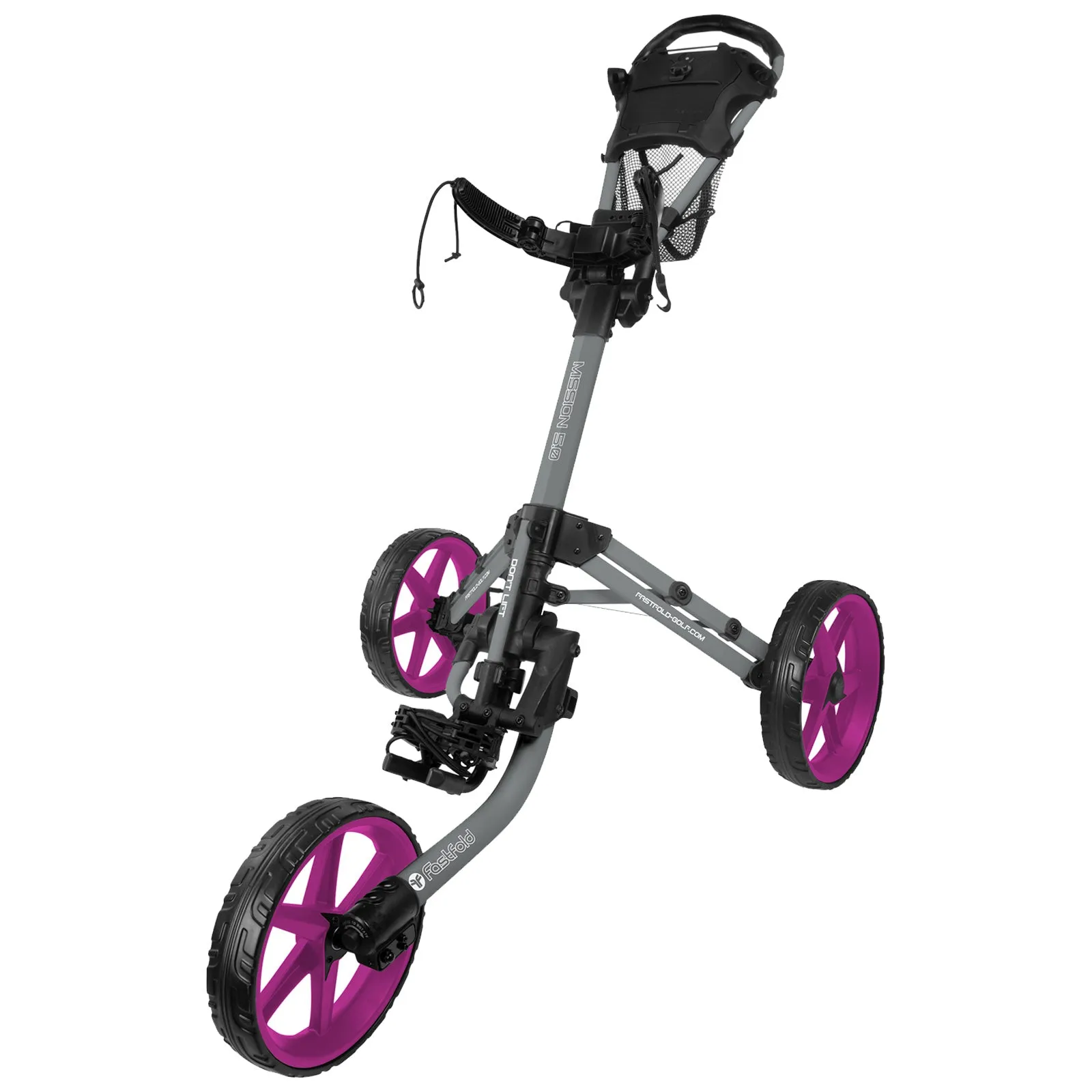 FastFold Mission 5.0 Trolley - Fuchsia Wheels