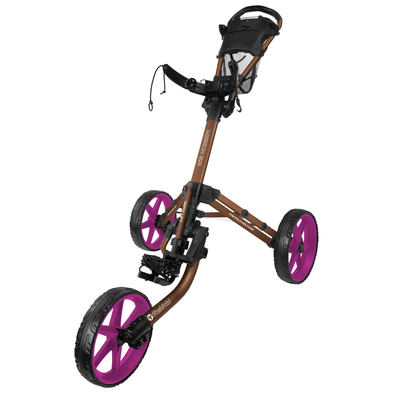 FastFold Mission 5.0 Trolley - Fuchsia Wheels