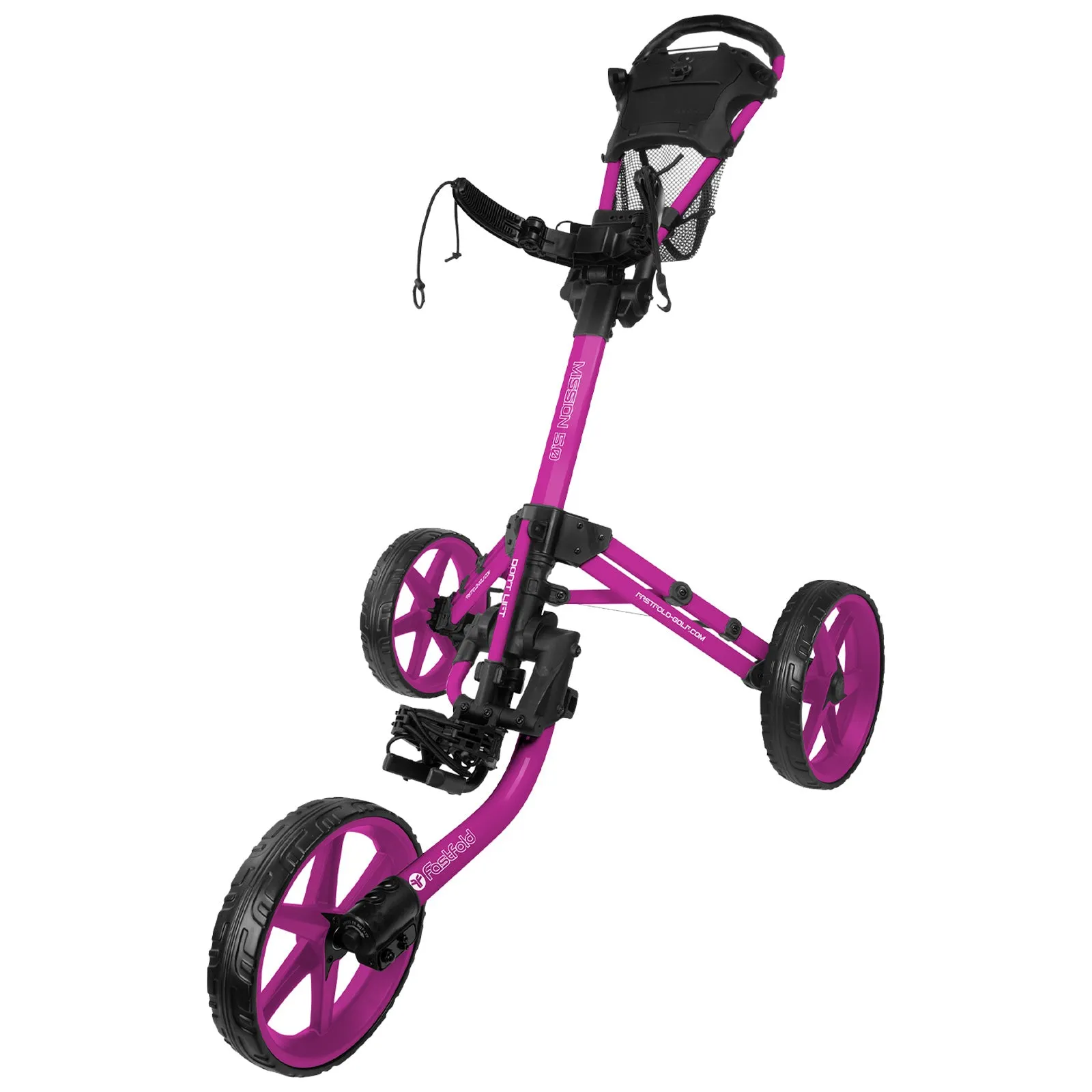 FastFold Mission 5.0 Trolley - Fuchsia Wheels