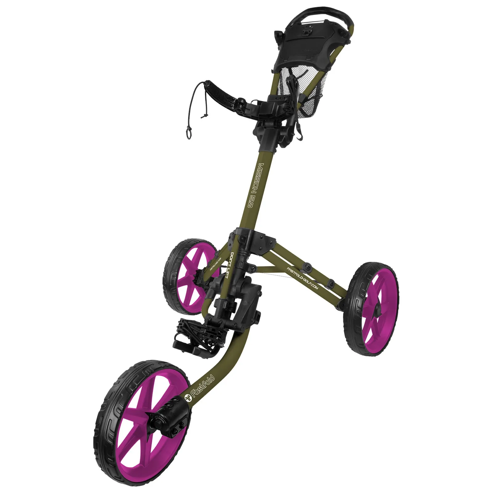 FastFold Mission 5.0 Trolley - Fuchsia Wheels