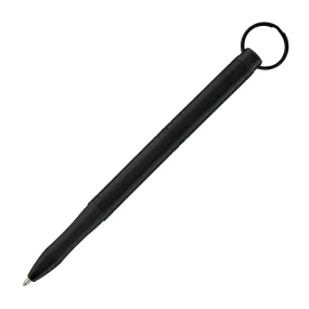 Fisher Space Pen Backpacker Ballpoint Pen in Black Anodized Aluminum with Key Chain