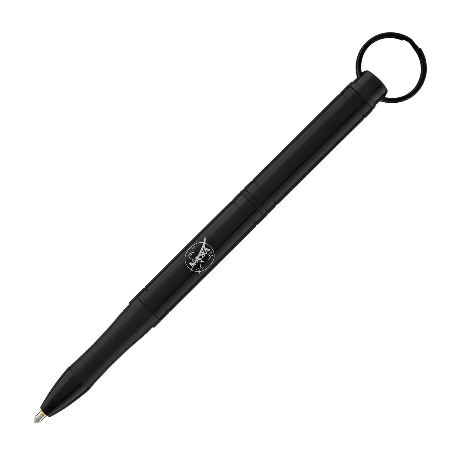 Fisher Space Pen Backpacker Ballpoint Pen in Black with NASA Meatball Logo