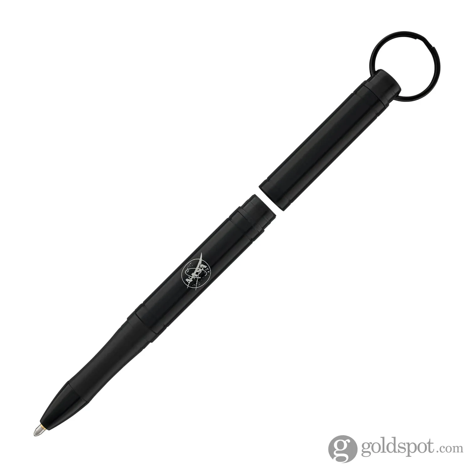 Fisher Space Pen Backpacker Ballpoint Pen in Black with NASA Meatball Logo