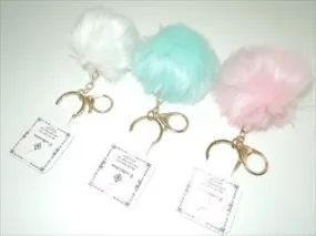 Fluffy Ball Key Ring