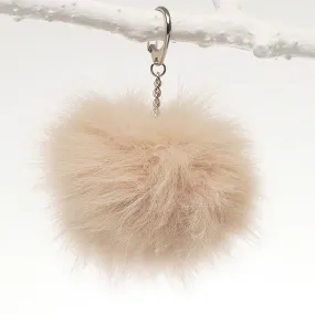 Fox Bag/Key Fob - Beige