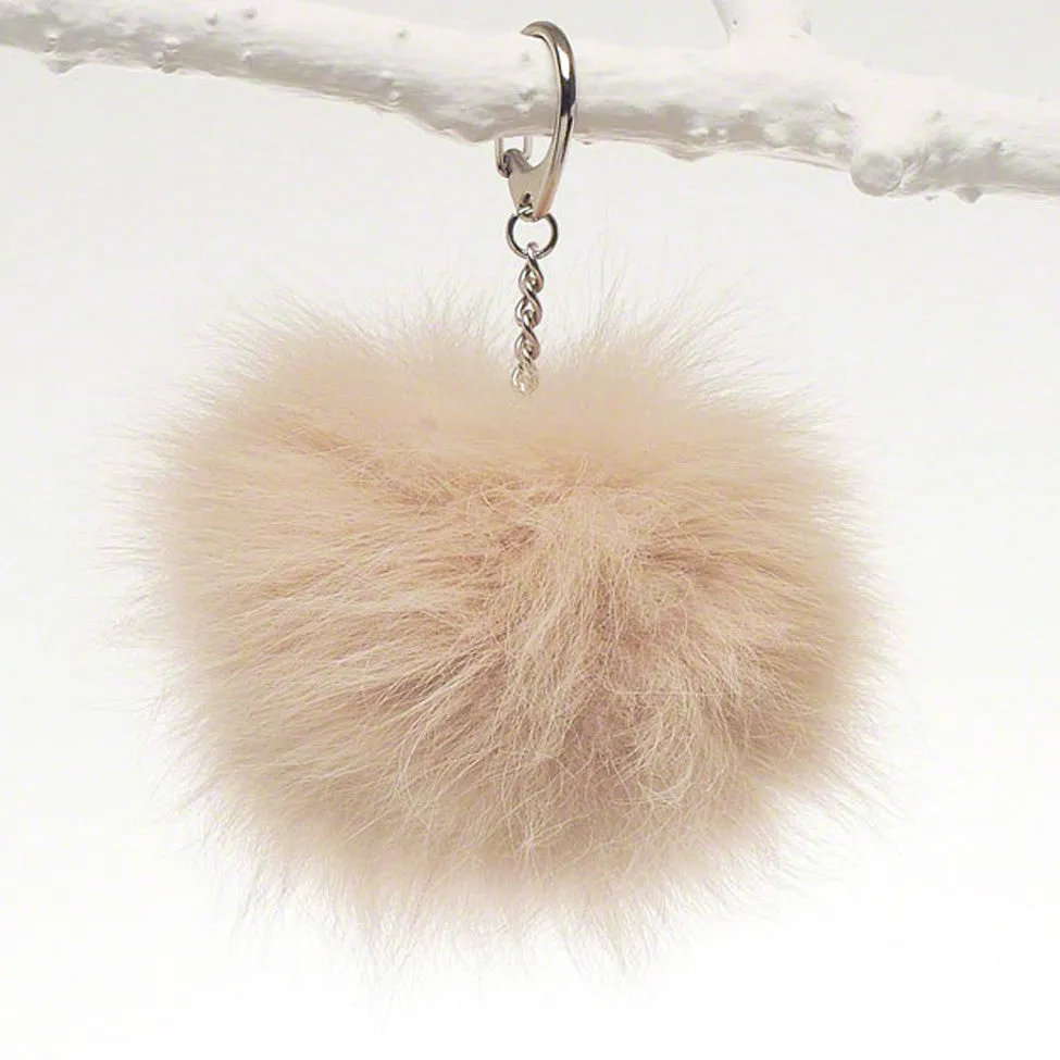 Fox Bag/Key Fob - Beige