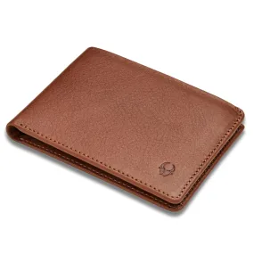 Front Pocket Minimalist Leather Slim Wallet For Men - Extra Capacity Bifold