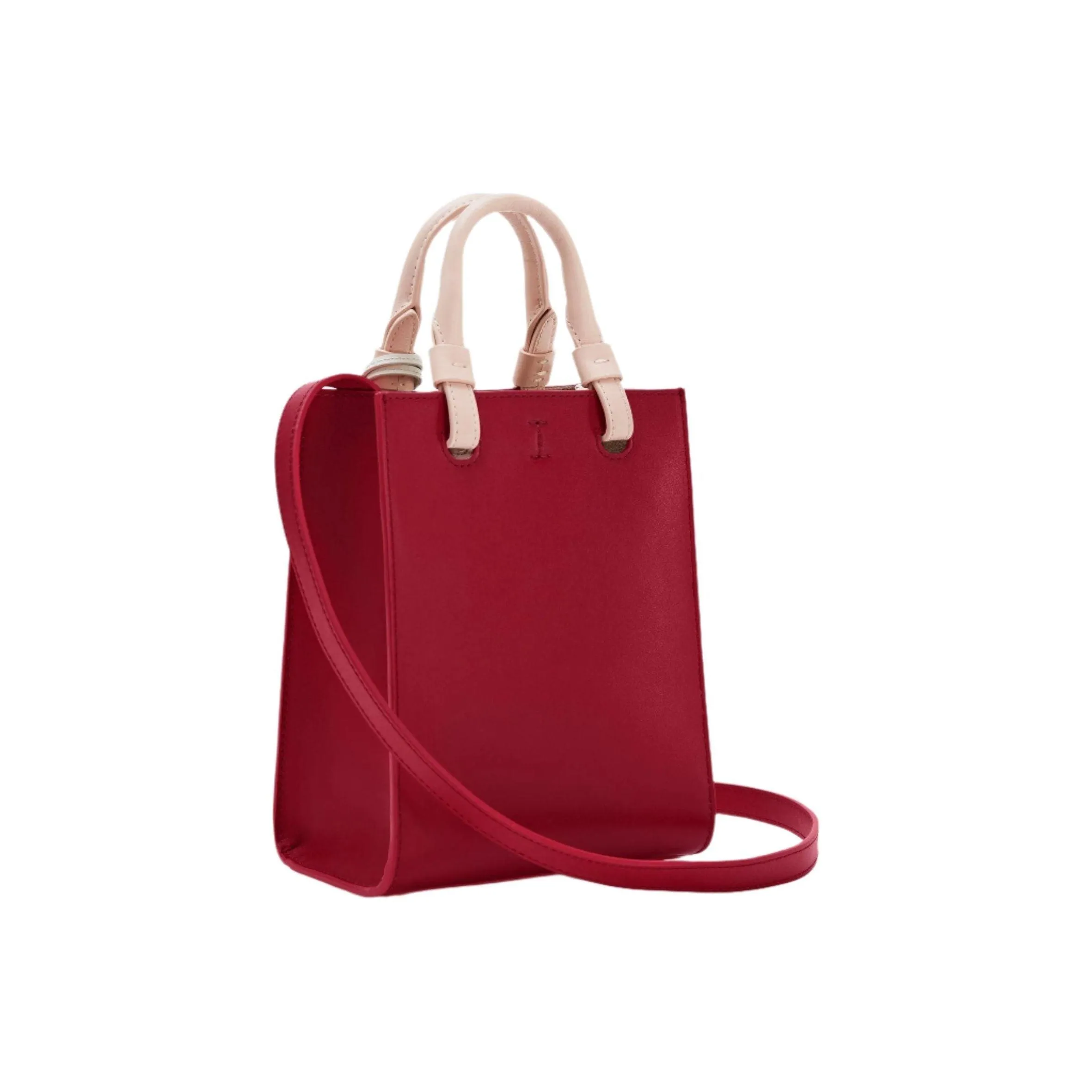 Furla Varsity Mini Tote Bag - Red & Rose