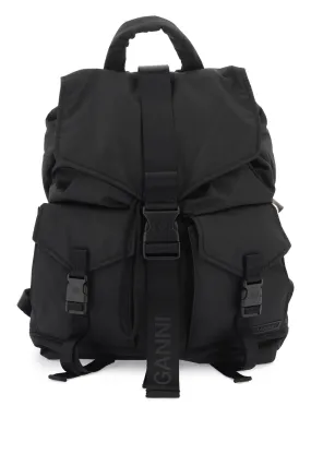 Ganni nylon backpack for everyday