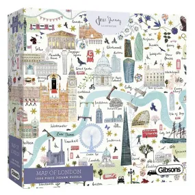 Gibsons Map of London 1000 Piece Puzzle - Josie Shenoy