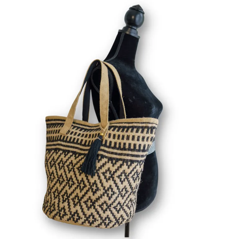 GiGi Jute Tote Bag - Handmade & Eco-Friendly