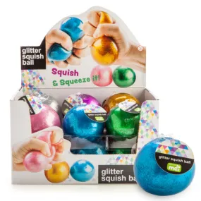 Glitter Squish Ball Sensory Fidget Toy 7cm