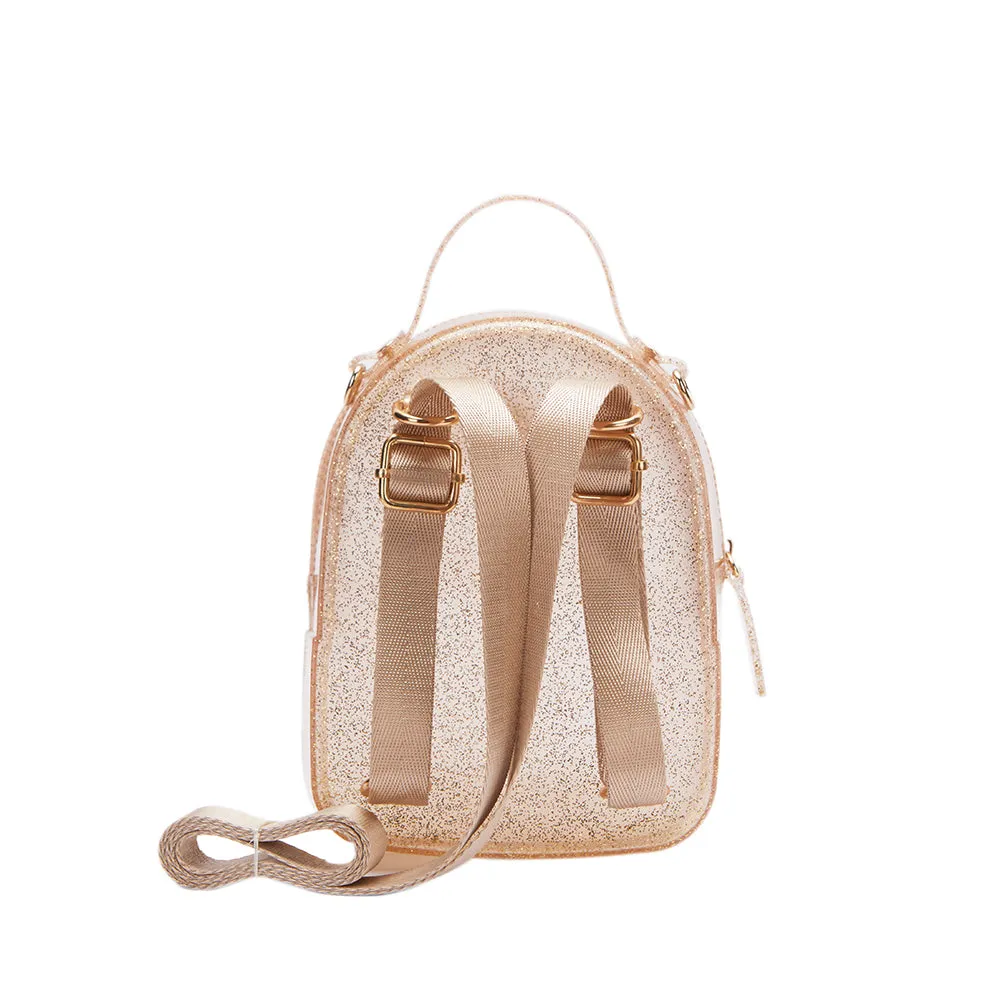 Gold Bee Jelly Mini Backpack - Gold