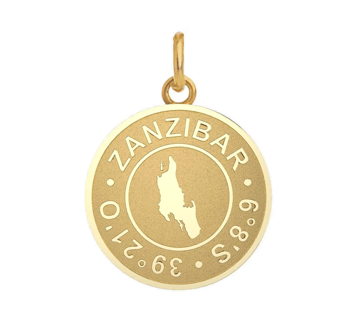 Gold Coin Pendant `Zanzibar