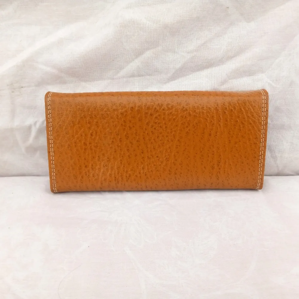 Gold Split Leather Women's Wallet - Ladies Clutch