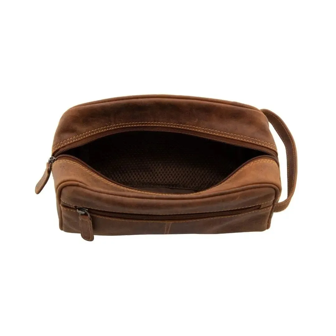 Greenwood Leather Geelong Toiletry Bag