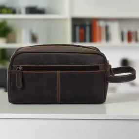 Greenwood Leather Geelong Toiletry Bag