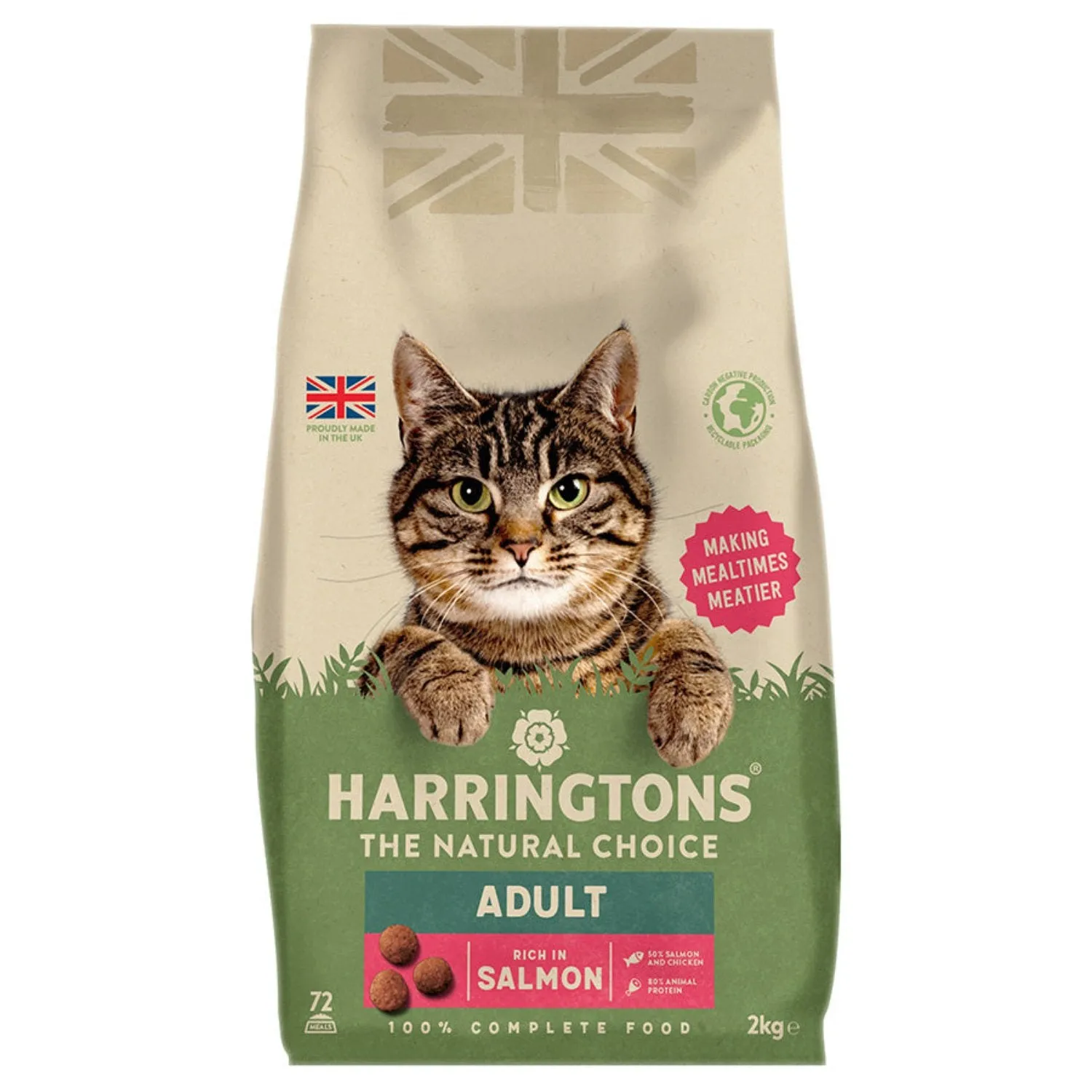 Harringtons Complete Adult Salmon Dry Cat Food 2kg