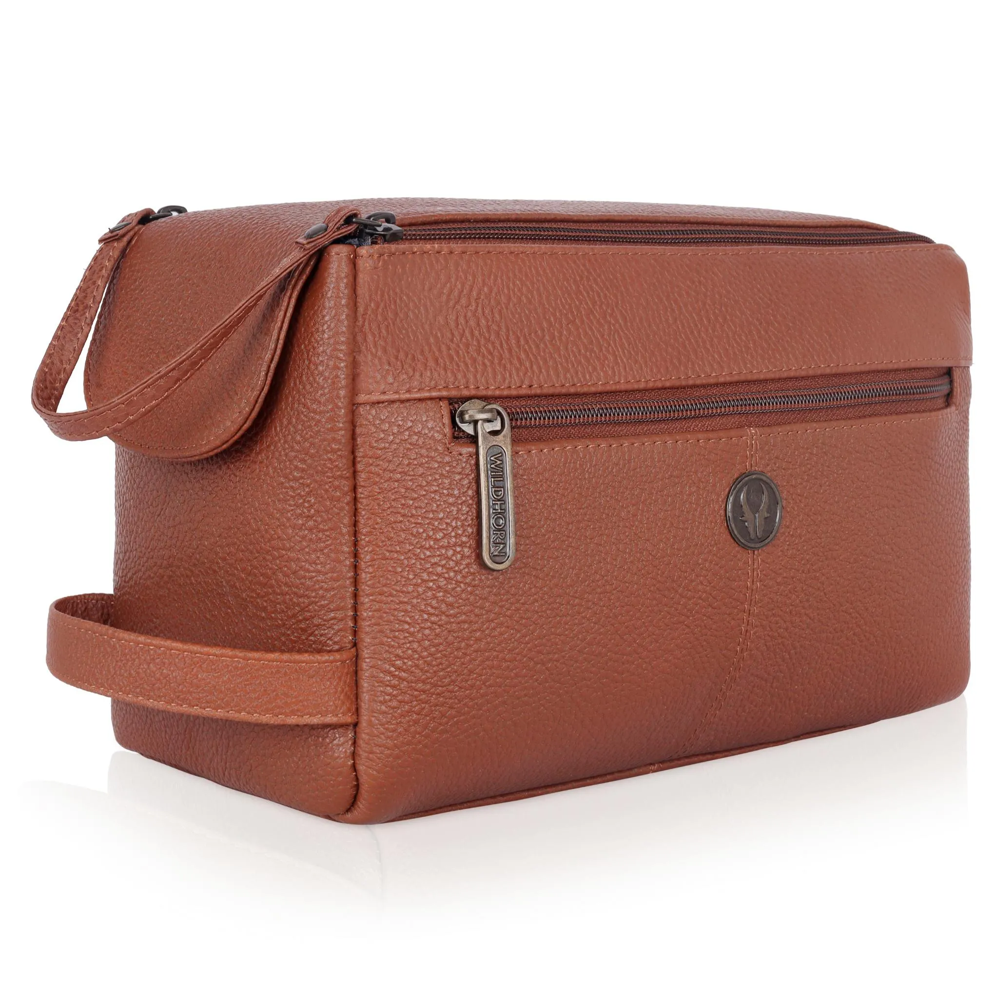 HAVELOCK Leather Toiletry Bag For Men & Women