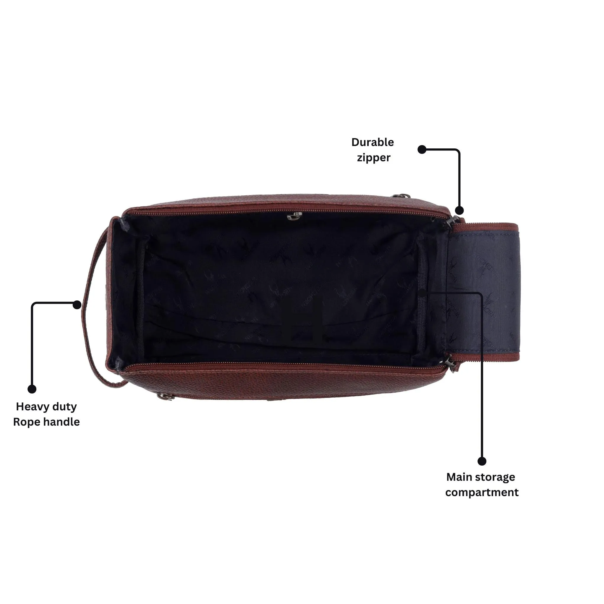 HAVELOCK Leather Toiletry Bag For Men & Women