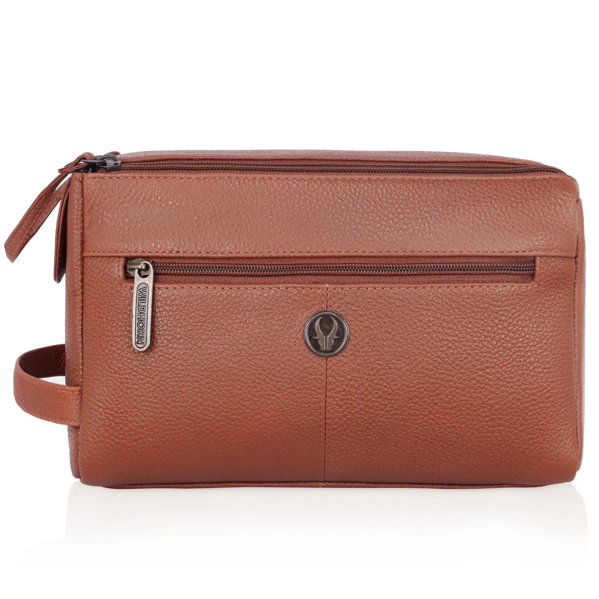 HAVELOCK Leather Toiletry Bag For Men & Women