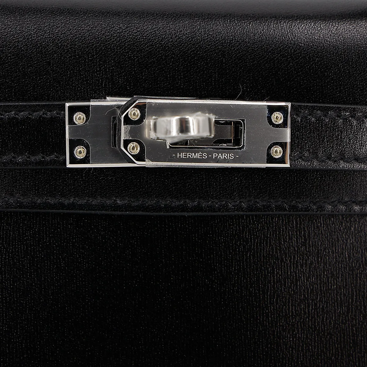 HERMÈS MINI KELLY CROSSBODY BAG IN BLACK BOX