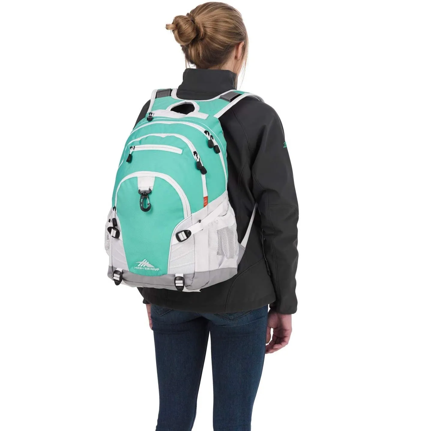 High Sierra Loop Backpack | 19 x 13.5 x 8.5-Inch | Aquamarine/White/Ash