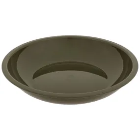 Highlander Deep Plastic Camping Bowl Olive Green