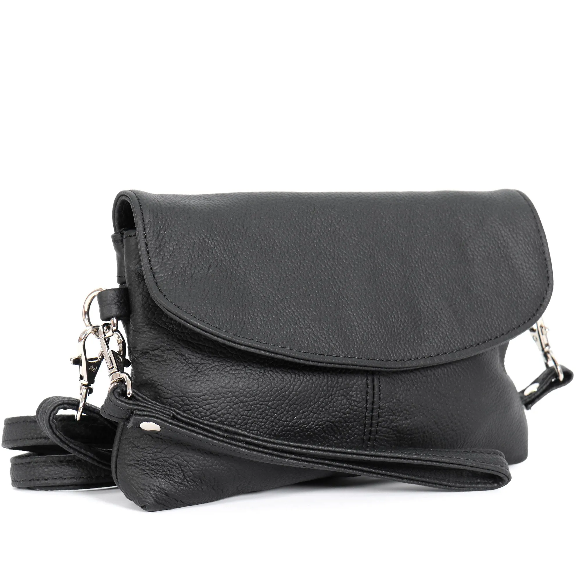 Hot Leathers Black Small Magnet Closure Purse