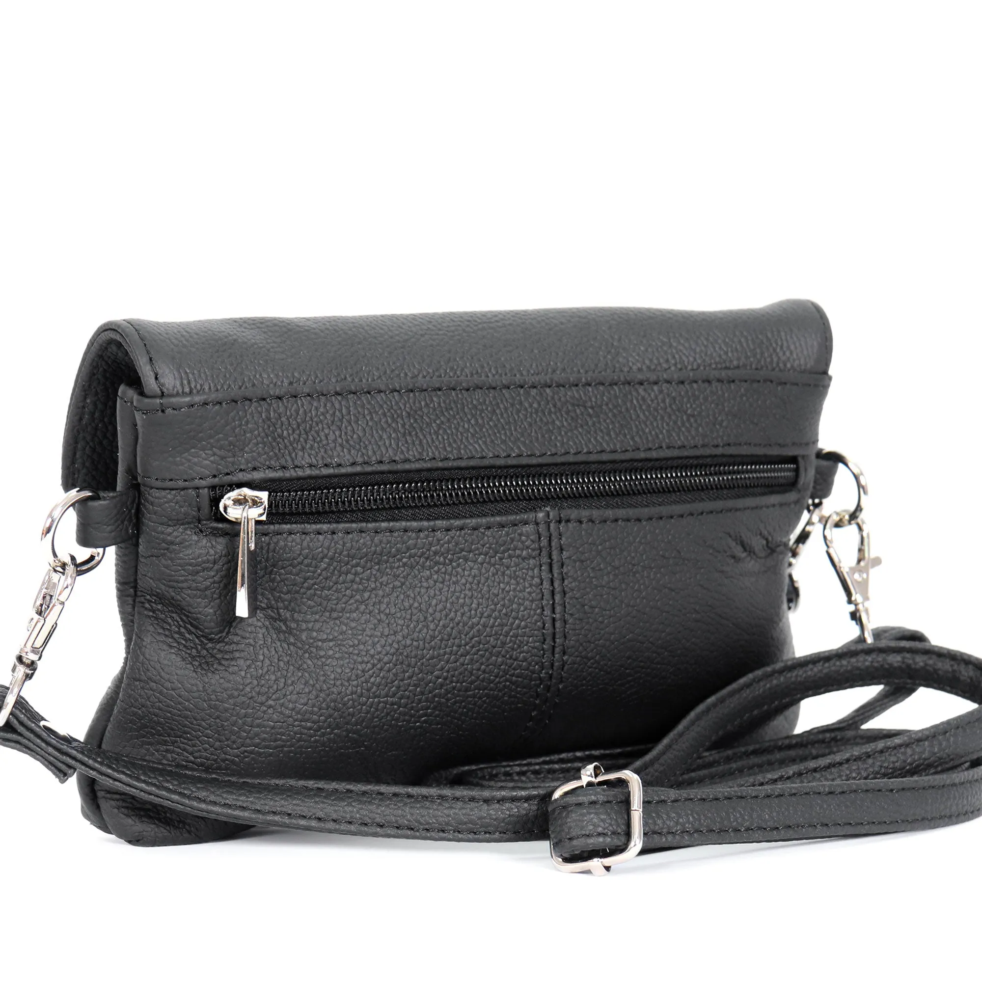 Hot Leathers Black Small Magnet Closure Purse