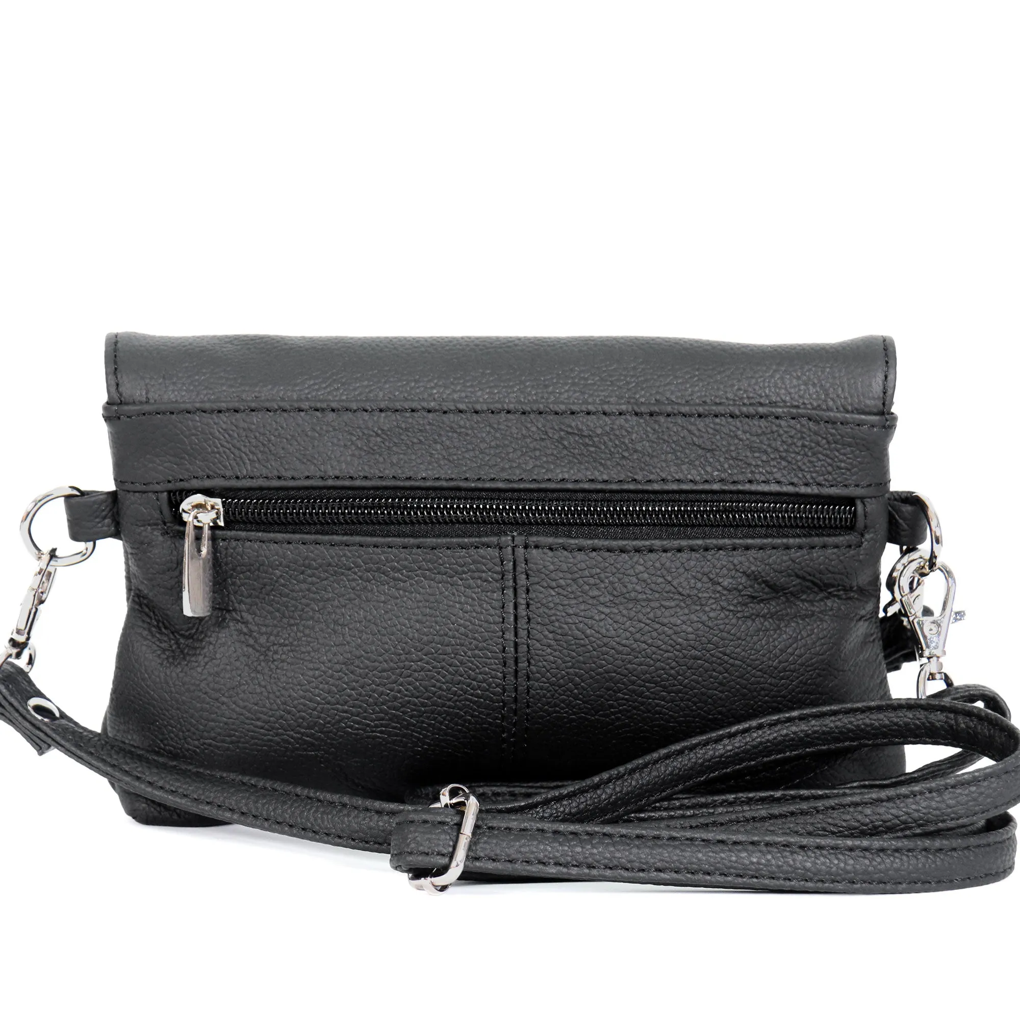 Hot Leathers Black Small Magnet Closure Purse