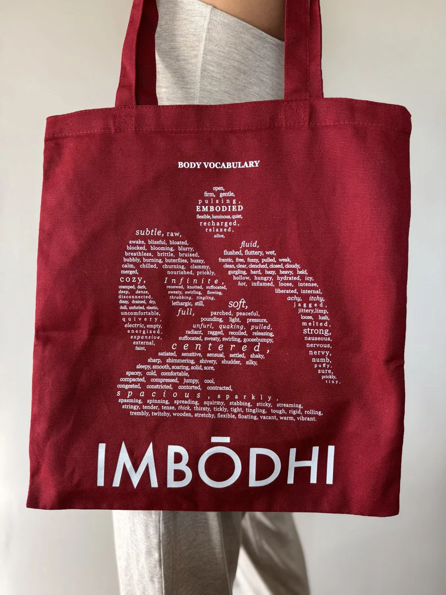 IMBŌDHI Tote Bag, Redberry